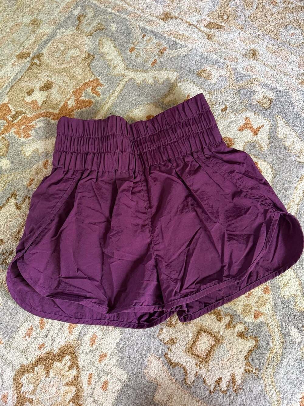 Zenana High-Rise Athletic Shorts Purple Size M